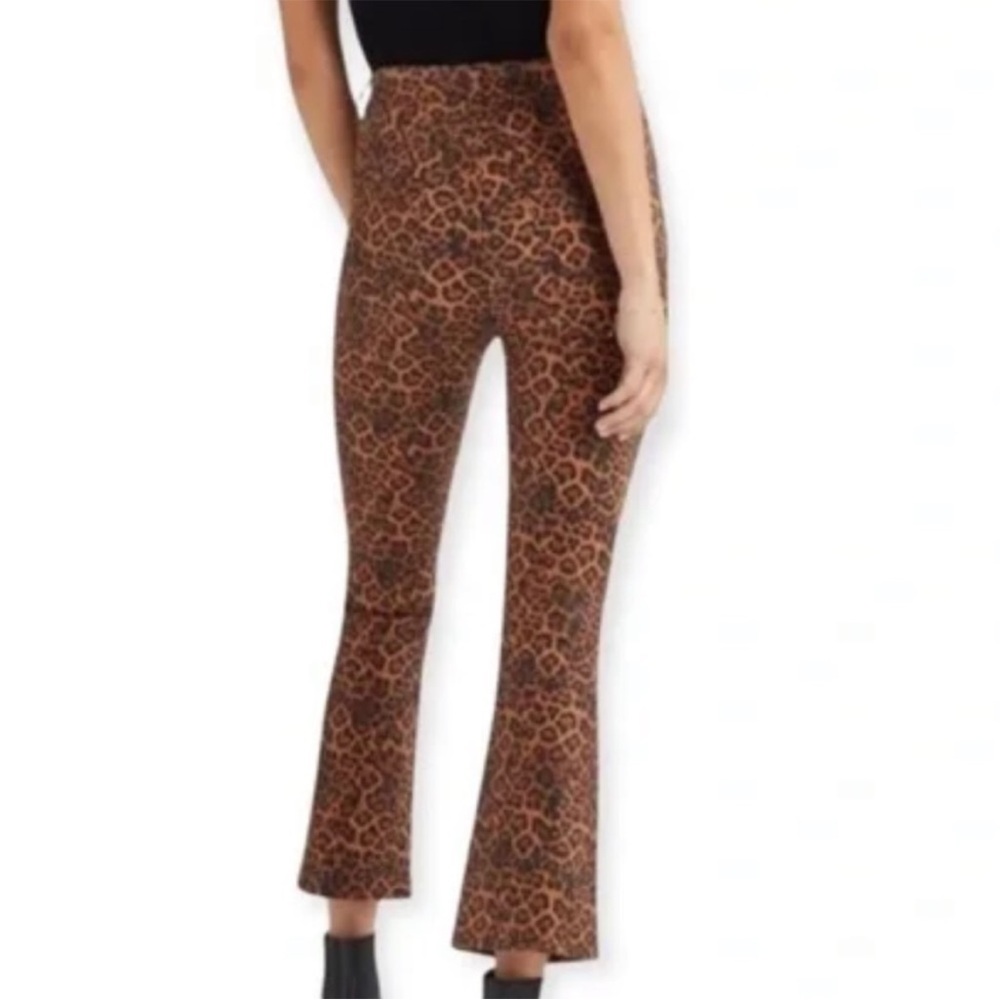 NWT 7 for all Mankind High Waist Slim Kick Animal Print Coated Jeans Boho - Picture 2 of 7